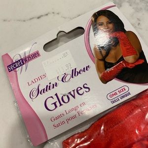NEW satin elbow gloves